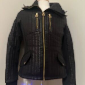 Michael Kors Black Jacket with Gold Details